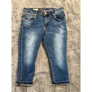 Kut From The Kloth Crop Straight Leg Denim Capris Womens 6 Petite